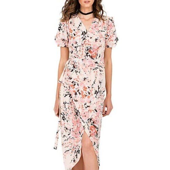 Standards Dresses & Skirts - Standards & Practices Summer Floral Maxi Dress Size Medium Pink Fit and Flare